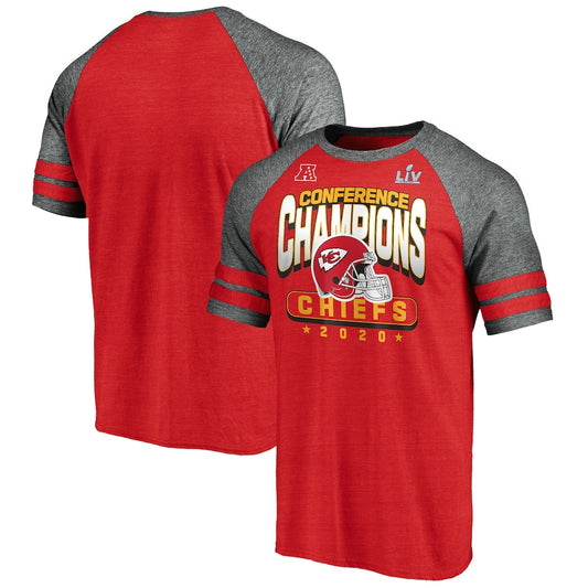 KANSAS CITY CHIEFS MEN'S AFC CHAMPS RUSHING PLAY T-SHIRT