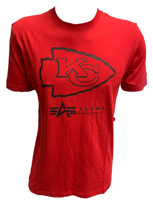 CAMISETA ALPHA INDUSTRIES DE KANSAS CITY CHIEFS PARA HOMBRE