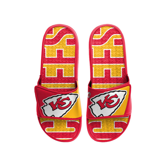 KANSAS CITY CHIEFS MEN'S BIG LOGO GEL SLIDE