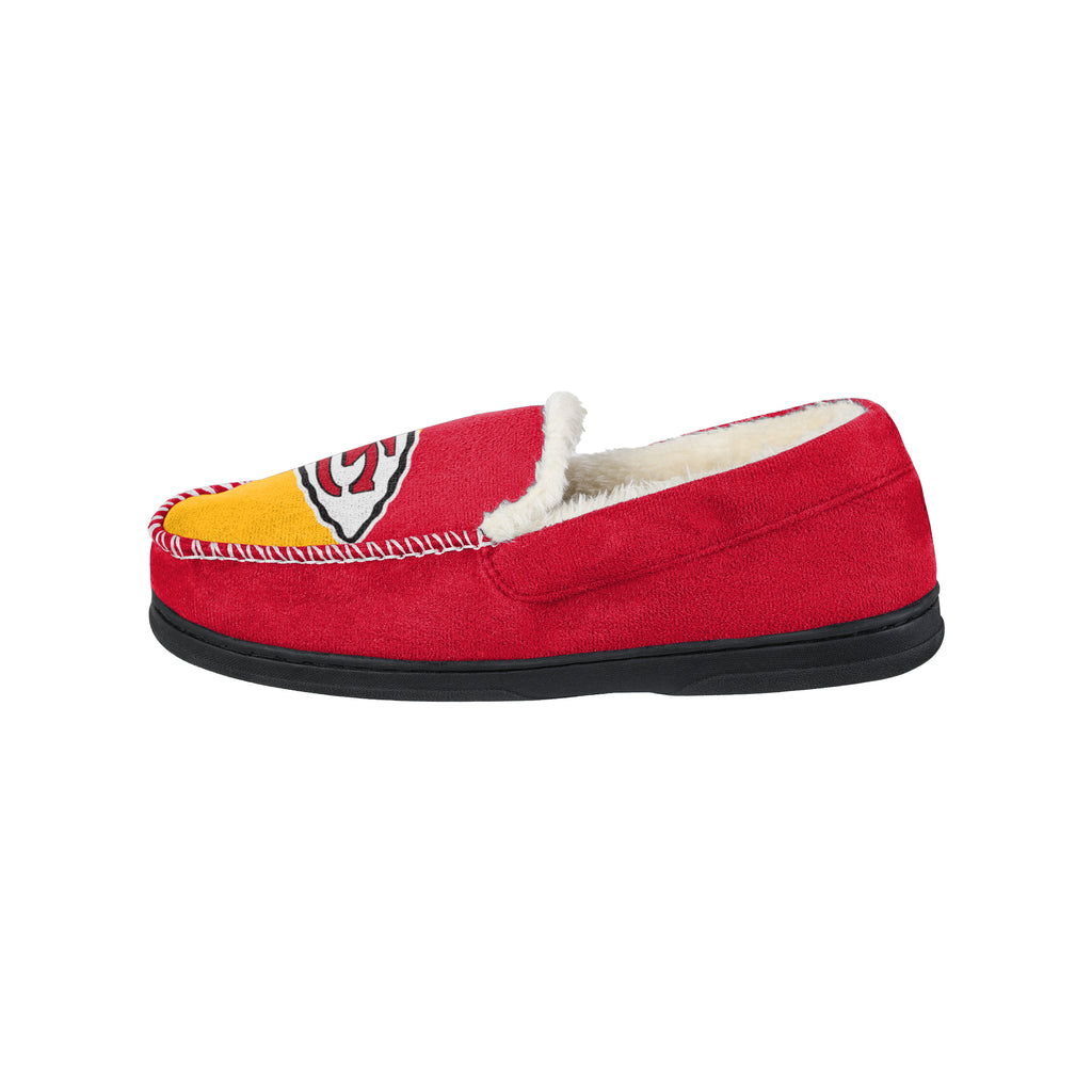 KANSAS CITY CHIEFS MEN'S COLOR BLOCK MOCCASINS