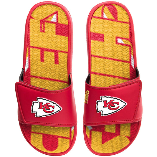 KANSAS CITY CHIEFS MEN'S GEL SLIDES