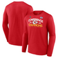 KANSAS CITY CHIEFS MEN'S LONGSLEEVE AFC CONFERENCE CHAMPIONS SHADOW CAST T-SHIRT