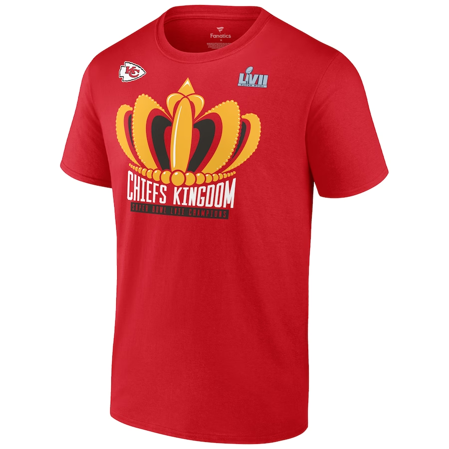 KANSAS CITY CHIEFS MEN'S SUPER BOWL LVII CHAMPIONS LAST STANDING T-SHIRT