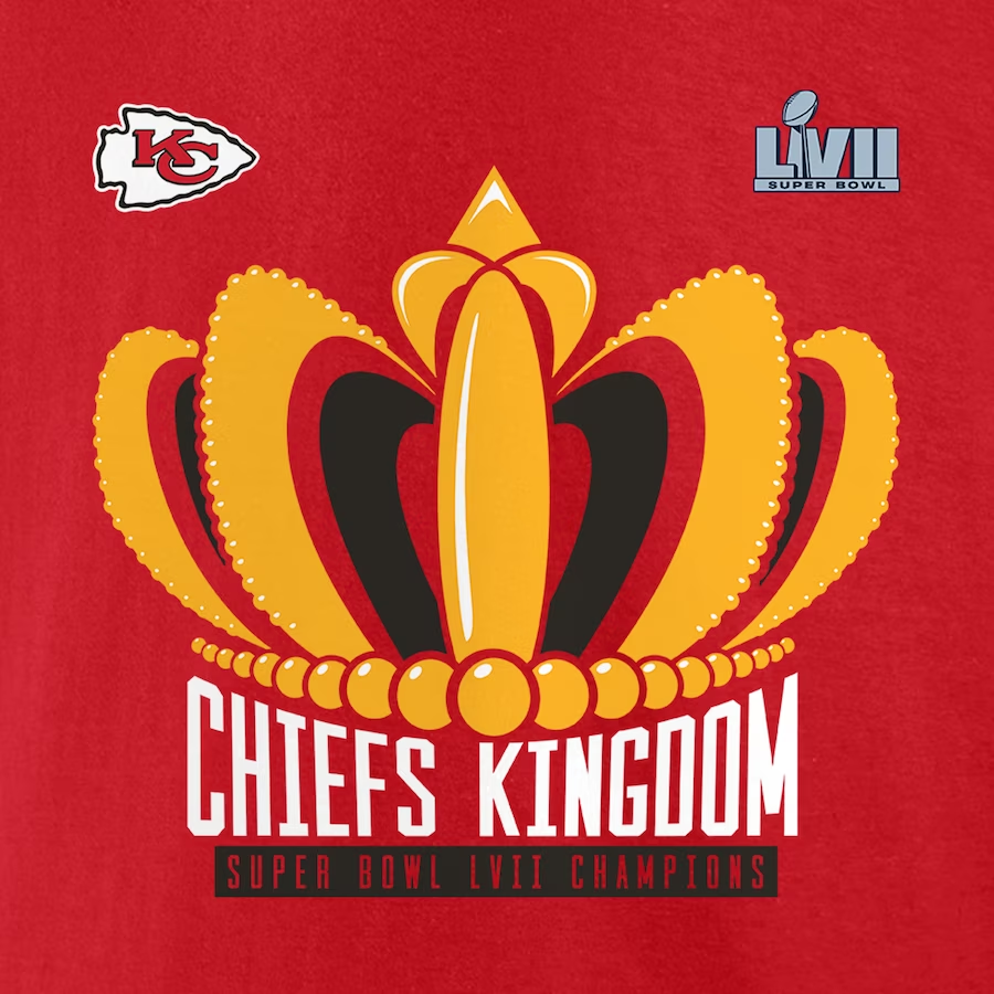 KANSAS CITY CHIEFS MEN'S SUPER BOWL LVII CHAMPIONS LAST STANDING T-SHIRT