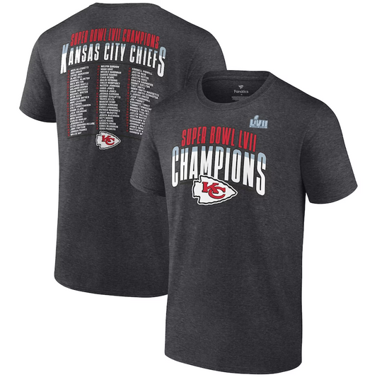 KANSAS CITY CHIEFS MEN'S SUPER BOWL LVII CHAMPIONS MADE THE CUT T-SHIRT