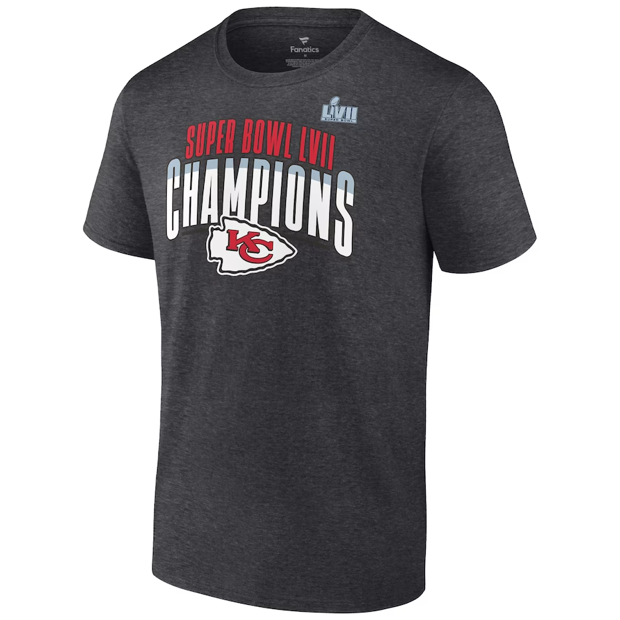 KANSAS CITY CHIEFS MEN'S SUPER BOWL LVII CHAMPIONS MADE THE CUT T-SHIRT