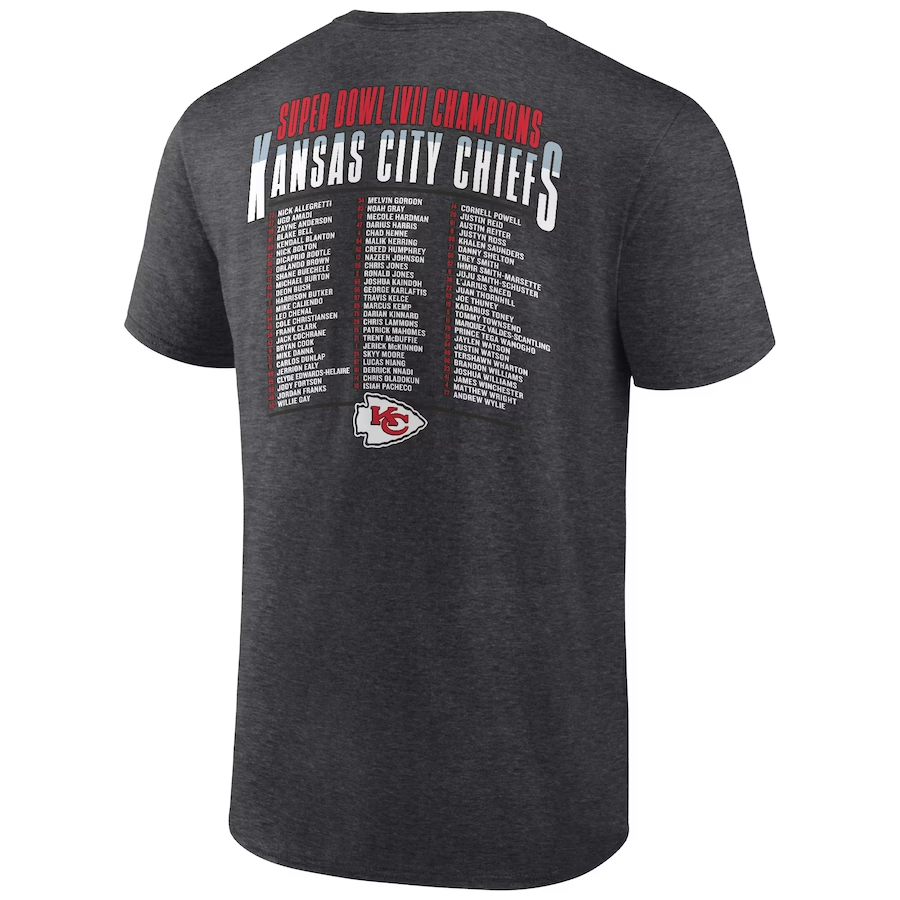 KANSAS CITY CHIEFS MEN'S SUPER BOWL LVII CHAMPIONS MADE THE CUT T-SHIRT