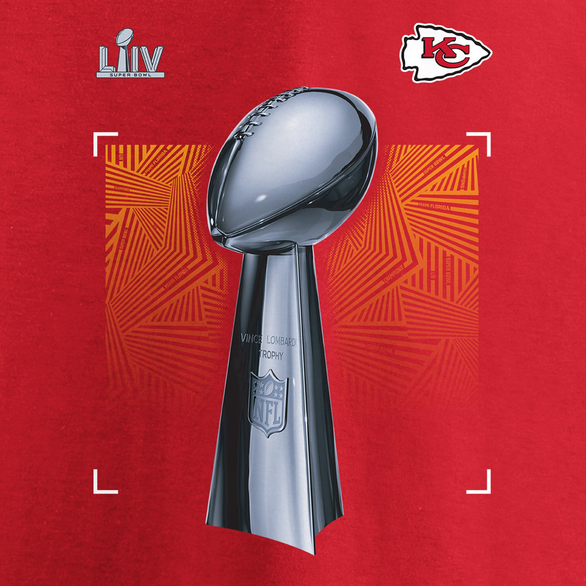 KANSAS CITY CHIEFS MENS PARADE CELEBRATION T-SHIRT