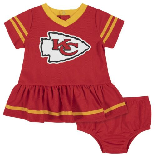 KANSAS CITY CHIEFS NEWBORN 2PK DRESS & DIAPER SET