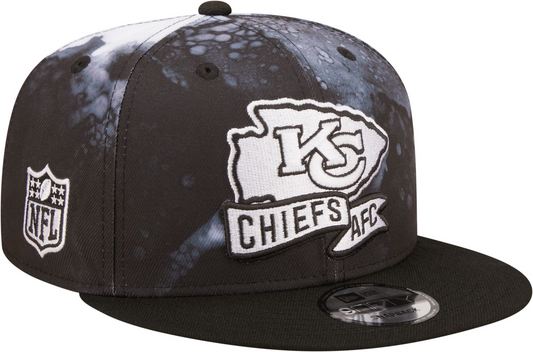 KANSAS CITY CHIEFS SIDELINE 9FIFTY SNAPBACK - BLACK/ WHITE INK