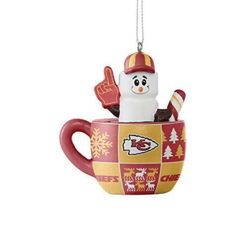 KANSAS CITY CHIEFS SMORES MUG CHRISTMAS ORNAMENT