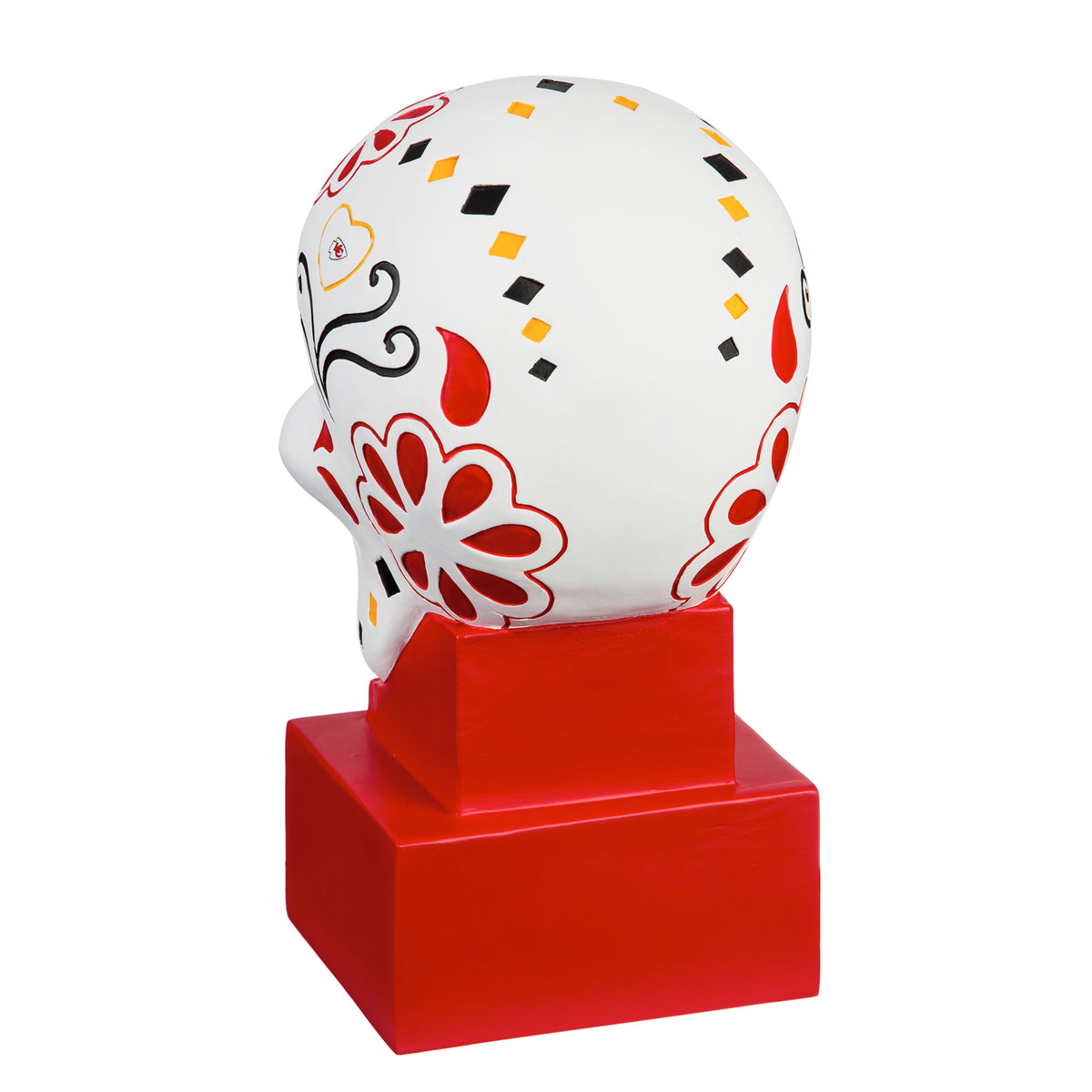 CABEZA DE CALAVERA DE AZÚCAR DE LOS JEFES DE LA CIUDAD DE KANSAS