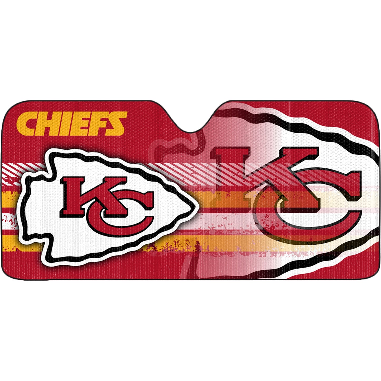 KANSAS CITY CHIEFS AUTO SUN SHADE - 59"X27"