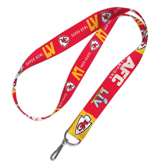 KANSAS CITY CHIEFS SUPER BOWL LV 1" LANYARD