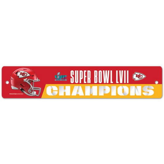 WinCraft Kansas City Chiefs Super Bowl LVII Champions 8'' x 8'' Perfect Cut  Decal