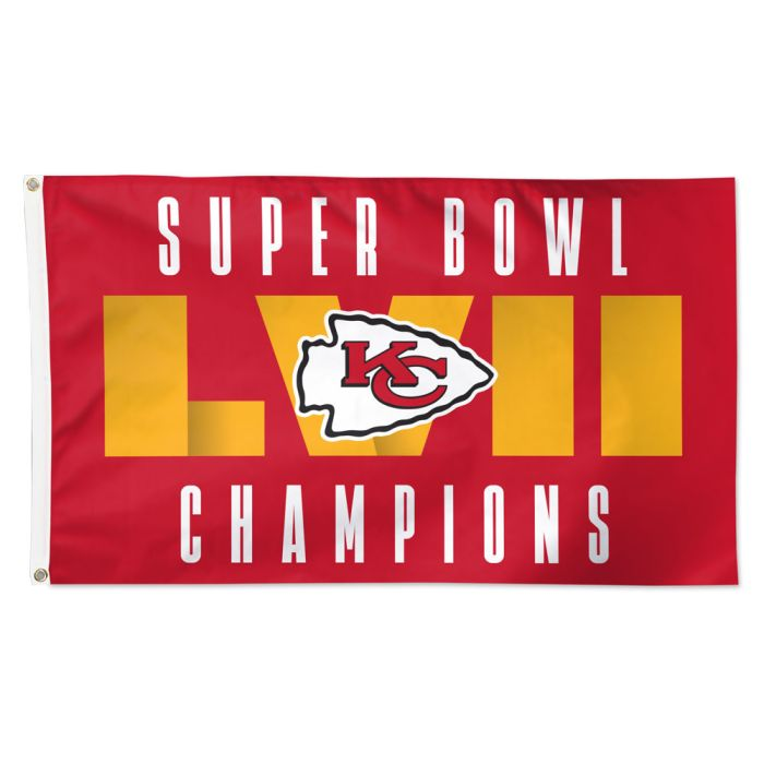 KANSAS CITY CHIEFS SUPER BOWL LVII CHAMPIONS DELUXE 3' X 5' FLAG