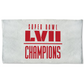 KANSAS CITY CHIEFS SUPER BOWL LVII CHAMPIONS LOCKER ROOM 22" X 42" 2-SIDED TOWEL