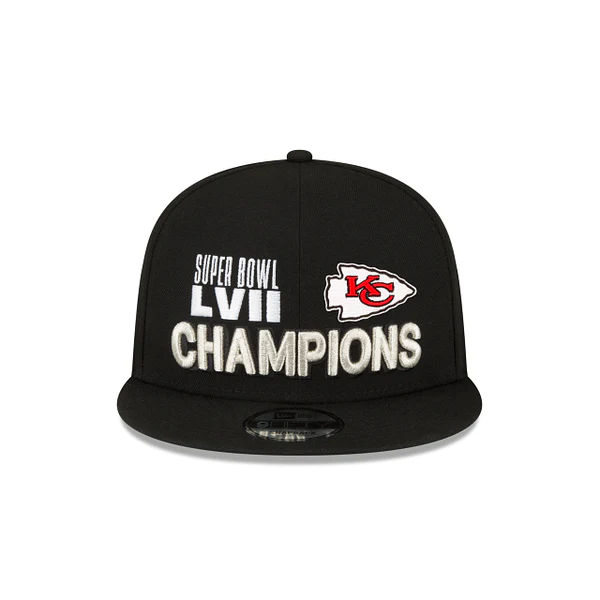 New Era Black Kansas City Chiefs Super Bowl LVII Champions Parade 9FIFTY Snapback Hat