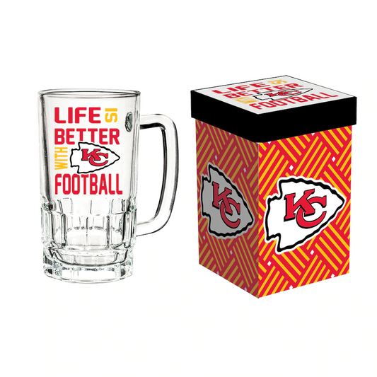 KANSAS CITY CHIEFS TANKARD CUP W/ BOX