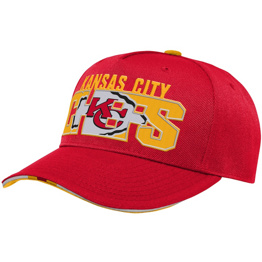 KANSAS CITY CHIEFS YOUTH ON TREND PRECURVED SNAPBACK