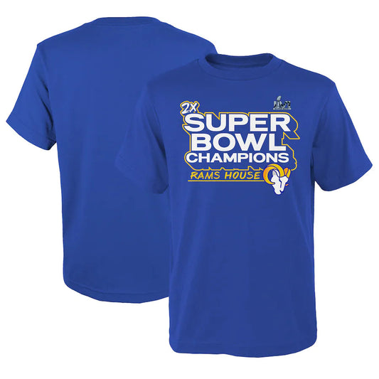 LOS ANGELES RAMS SUPER BOWL LVI CHAMPS JUVENTUD PARADE CAMISETA