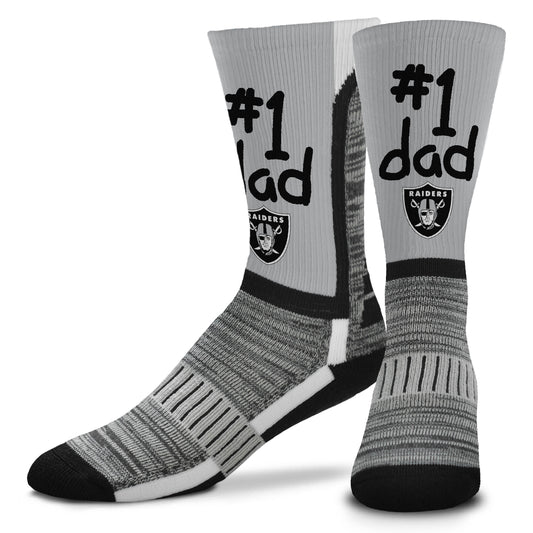 LAS VEGAS RAIDERS #1 DAD SOCKS