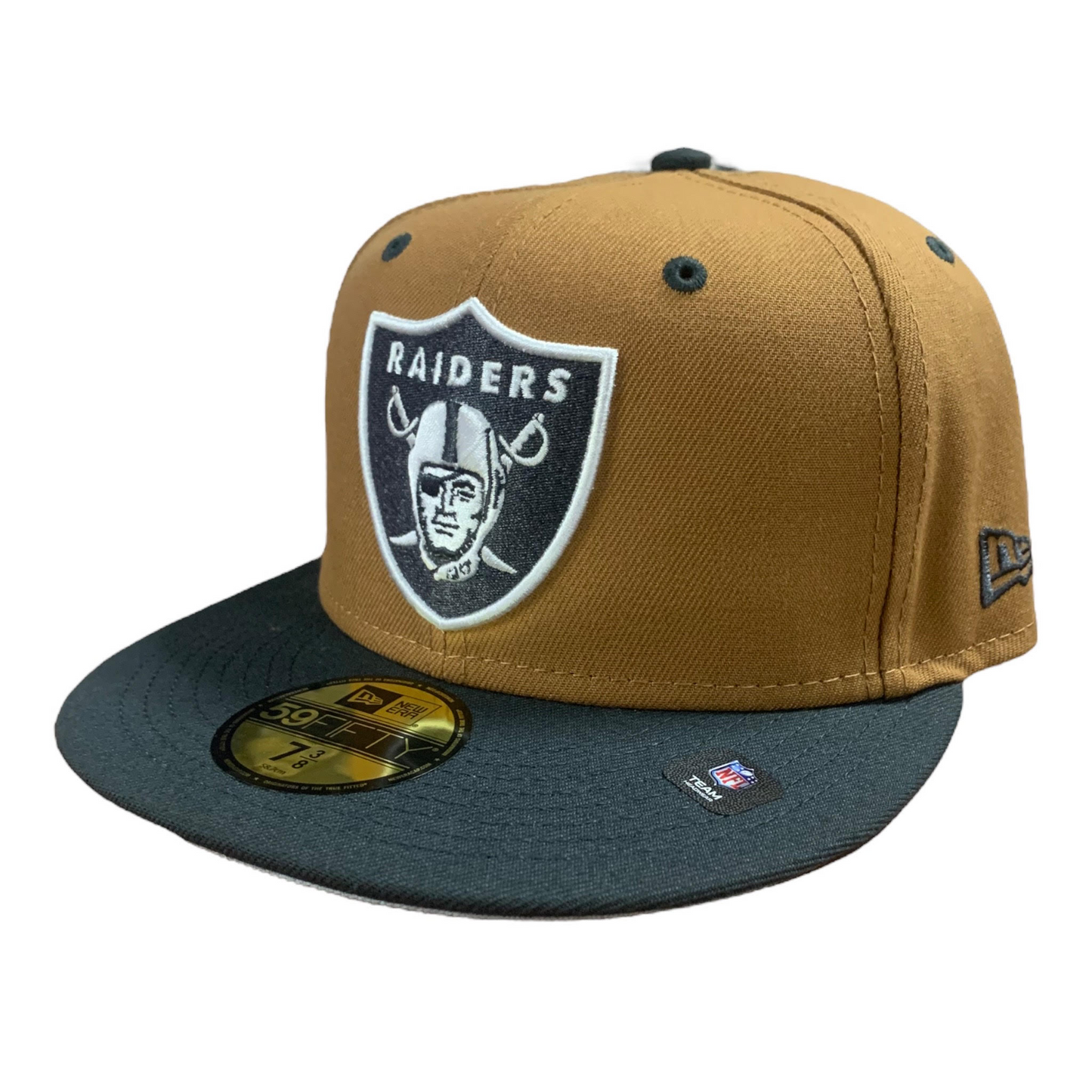 LAS VEGAS RAIDERS 2-TONE COLOR PACK 59FIFTY FITTED HAT - BROWN/ CHARCOAL