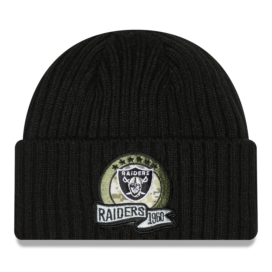 Raiders salute to service beanie discount