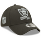 LAS VEGAS RAIDERS 2022 SIDELINE 39THIRTY GORRO FLEX FIT - NEGRO/ BLANCO