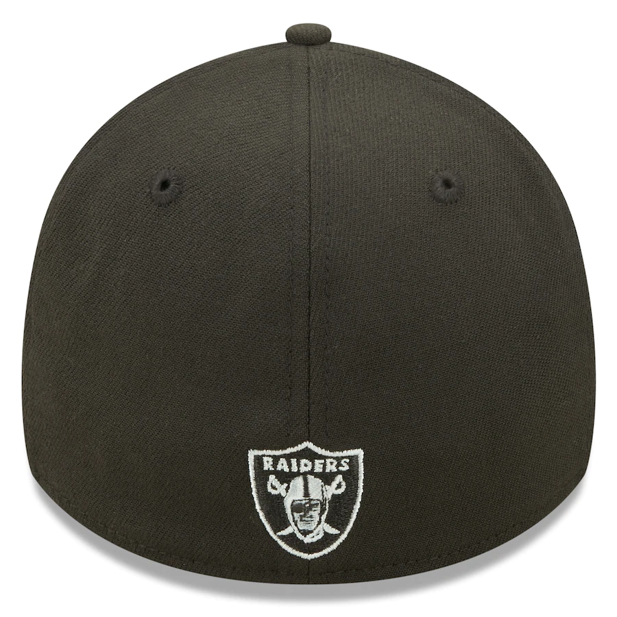 LAS VEGAS RAIDERS 2022 SIDELINE 39THIRTY FLEX FIT HAT - BLACK/ WHITE