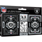 LAS VEGAS RAIDERS 2-PACK CARD AND DICE SET