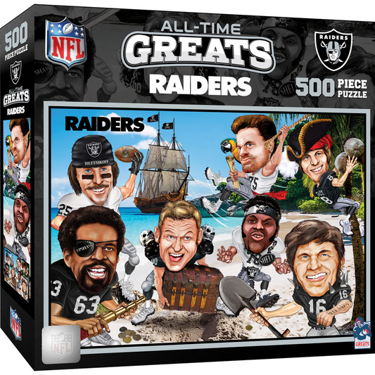 LAS VEGAS RAIDERS ALL TIME GREATS 500 PIECE JIGSAW PUZZLE