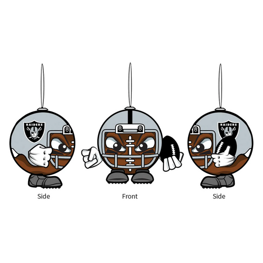 LAS VEGAS RAIDERS BALL HEAD CHRISTMAS ORNAMENT