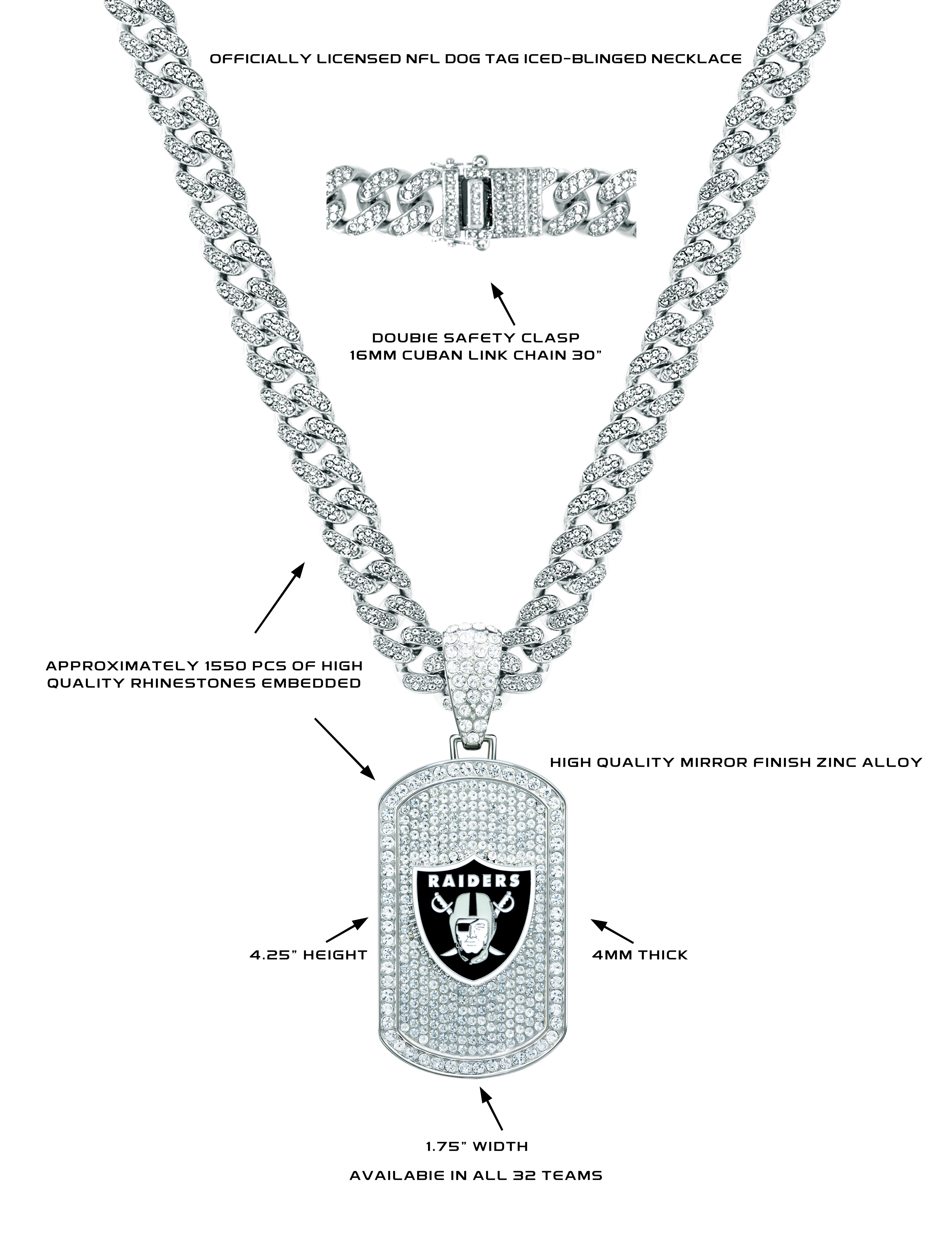 Bling dog tag sales necklace