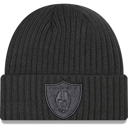 LAS VEGAS RAIDERS CORE CLASSIC KNIT BEANIE - CHARCOAL