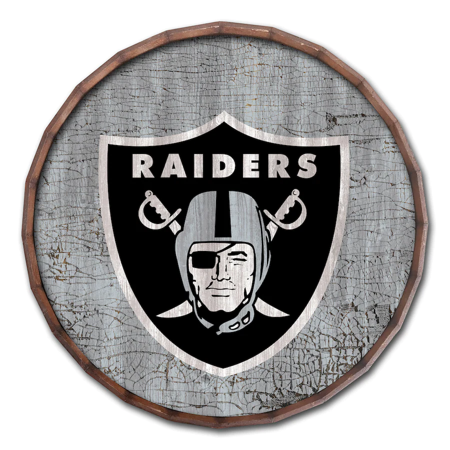LAS VEGAS RAIDERS PARTE SUPERIOR DEL BARRIL AGRIETADO