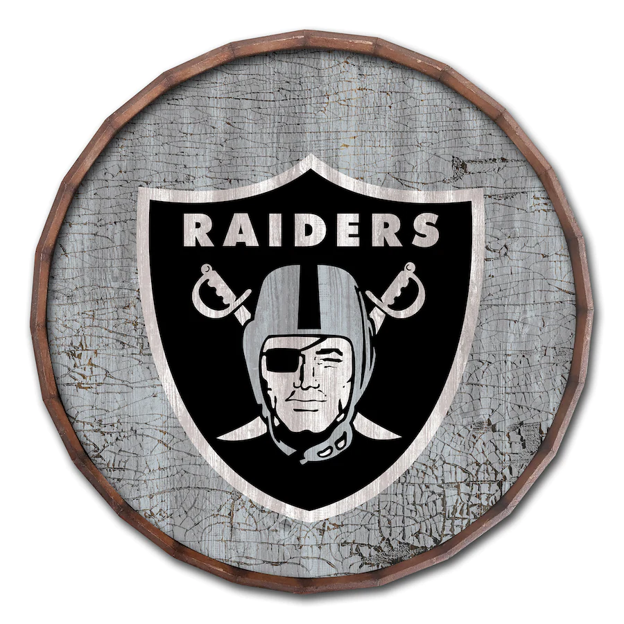 LAS VEGAS RAIDERS CRACKED BARREL TOP