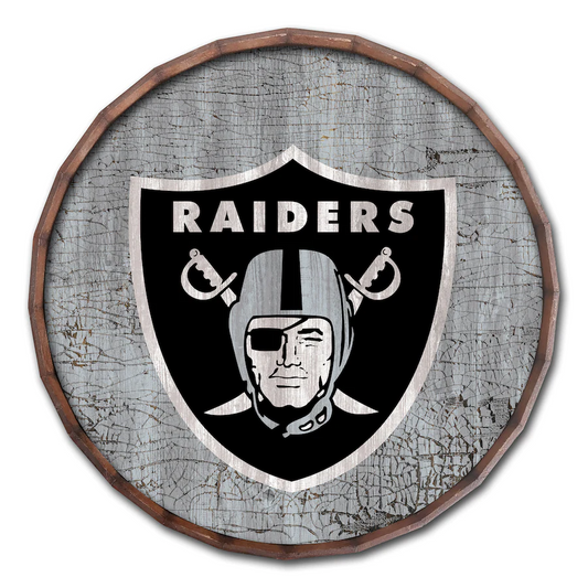 LAS VEGAS RAIDERS CRACKED BARREL TOP