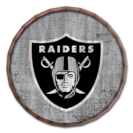 LAS VEGAS RAIDERS PARTE SUPERIOR DEL BARRIL AGRIETADO