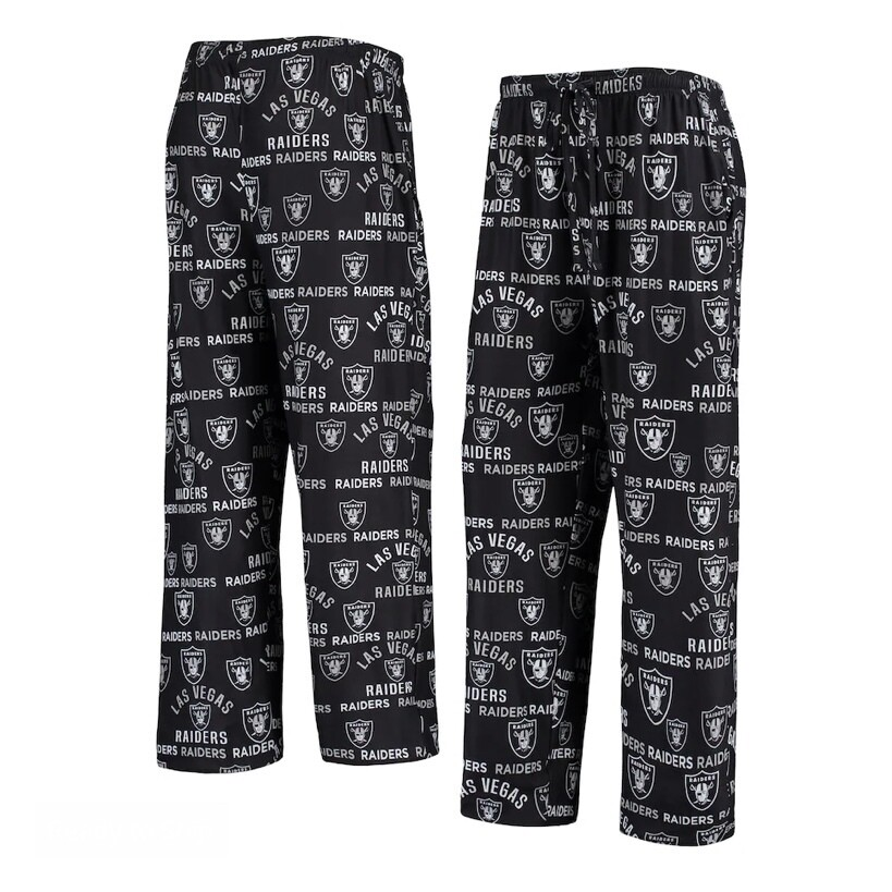 LAS VEGAS RAIDERS MEN'S FLAGSHIP ALL OVER PRINT PAJAMA PANTS