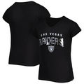 LAS VEGAS RAIDERS GIRLS SEQUINS TEE