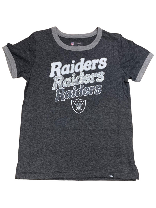 CAMISETA DEL EQUIPO TRIPLE PARA NIÑAS LAS VEGAS RAIDERS