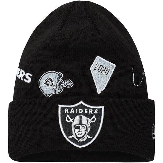 LAS VEGAS RAIDERS IDENTITY KNIT BEANIE HAT