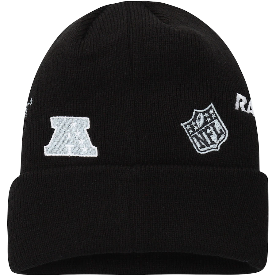 LAS VEGAS RAIDERS IDENTITY KNIT BEANIE HAT
