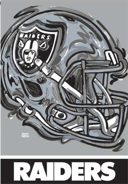 LAS VEGAS RAIDERS JUSTIN PATTEN BANDERA DE CASA DE ANTE