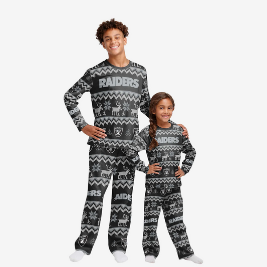 LAS VEGAS RAIDERS KIDS ALL OVER PRINT PAJAMAS