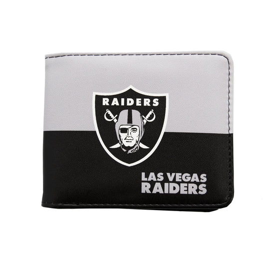 CARTERA DOBLE PLEGABLE CON LOGO DE LAS VEGAS RAIDERS