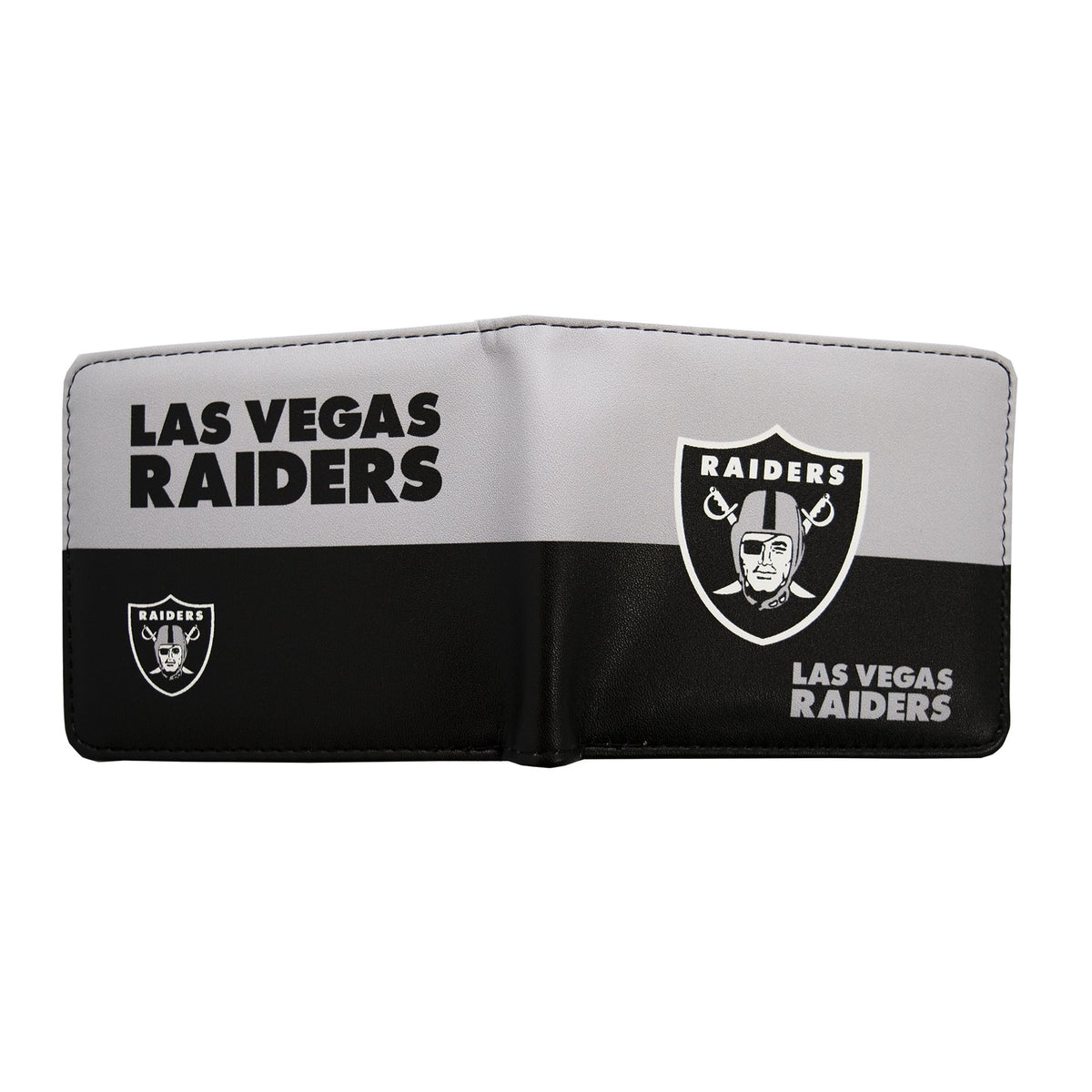 CARTERA DOBLE PLEGABLE CON LOGO DE LAS VEGAS RAIDERS
