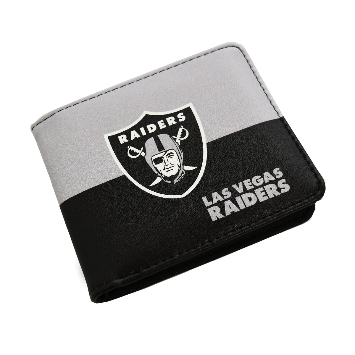 CARTERA DOBLE PLEGABLE CON LOGO DE LAS VEGAS RAIDERS