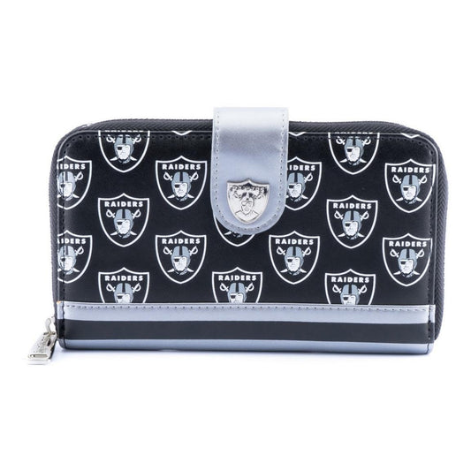 CARTERA CON LOGO DE LAS VEGAS RAIDERS